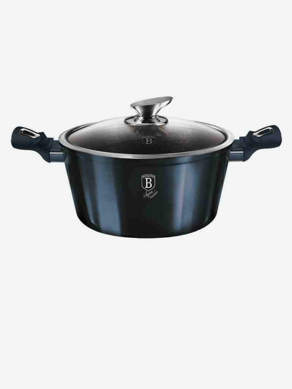 Berlingerhaus Kastról s mramorovým povrchom a pokrievkou 30 cm BERLINGERHAUS Metallic Line Aquamarine Edition