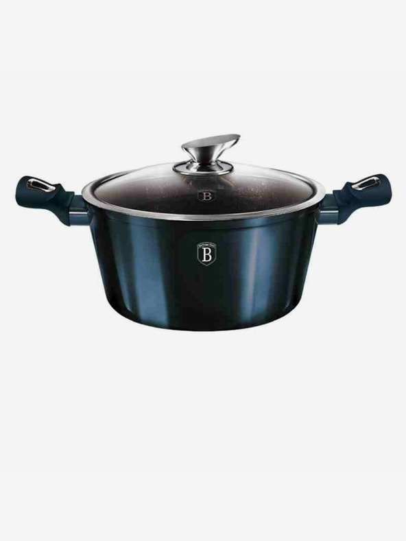 Berlingerhaus Kastról s mramorovým povrchom a pokrievkou 30 cm BERLINGERHAUS Metallic Line Aquamarine Edition