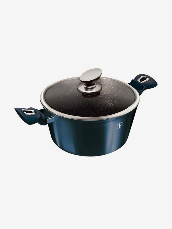 Berlingerhaus Kastról s mramorovým povrchom a pokrievkou 30 cm BERLINGERHAUS Metallic Line Aquamarine Edition