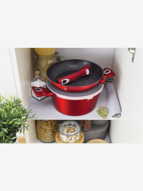 Berlingerhaus Súprava riadu s mramorovým povrchom 22 ks Burgundy Metallic Line BERLINGERHAUS