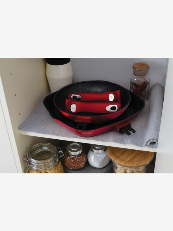 Berlingerhaus Panvica s odnímateľnou rukoväťou sada 5 ks Burgundy Metallic Line gril BERLINGERHAUS