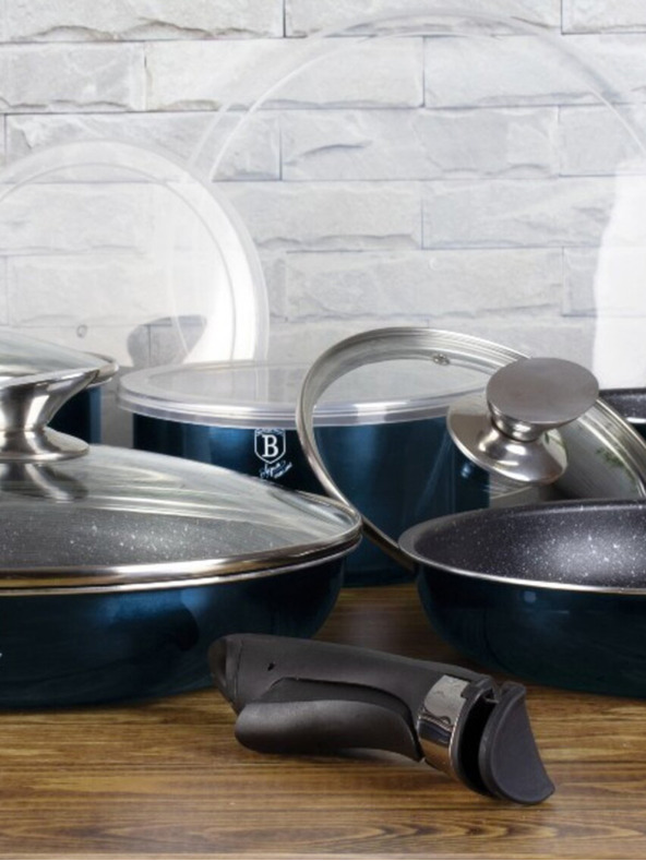 Berlingerhaus Súprava riadu s odnímateľnou rukoväťou 12 ks Aquamarine Edition BERLINGERHAUS