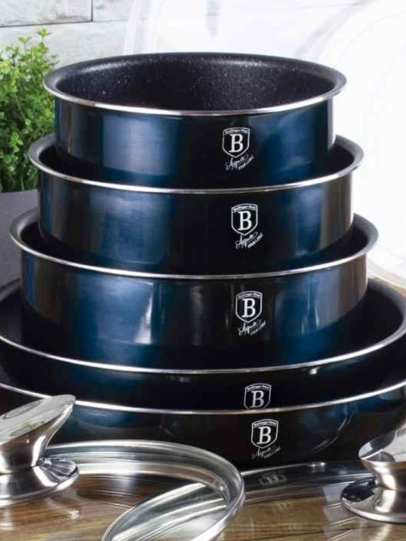 Berlingerhaus Súprava riadu s odnímateľnou rukoväťou 12 ks Aquamarine Edition BERLINGERHAUS