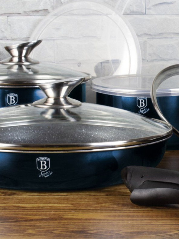 Berlingerhaus Súprava riadu s odnímateľnou rukoväťou 12 ks Aquamarine Edition BERLINGERHAUS