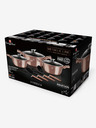 Berlingerhaus Sada 10 hrncov s mramorovým povrchom Rosegold Metallic Line BERLINGERHAUS