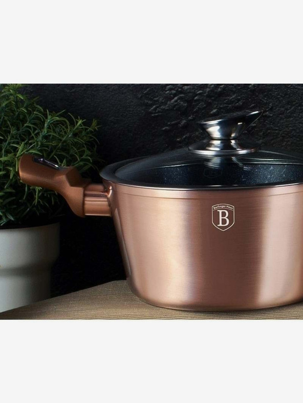 Berlingerhaus Sada 10 hrncov s mramorovým povrchom Rosegold Metallic Line BERLINGERHAUS