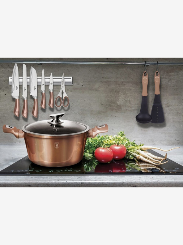 Berlingerhaus Sada 10 hrncov s mramorovým povrchom Rosegold Metallic Line BERLINGERHAUS