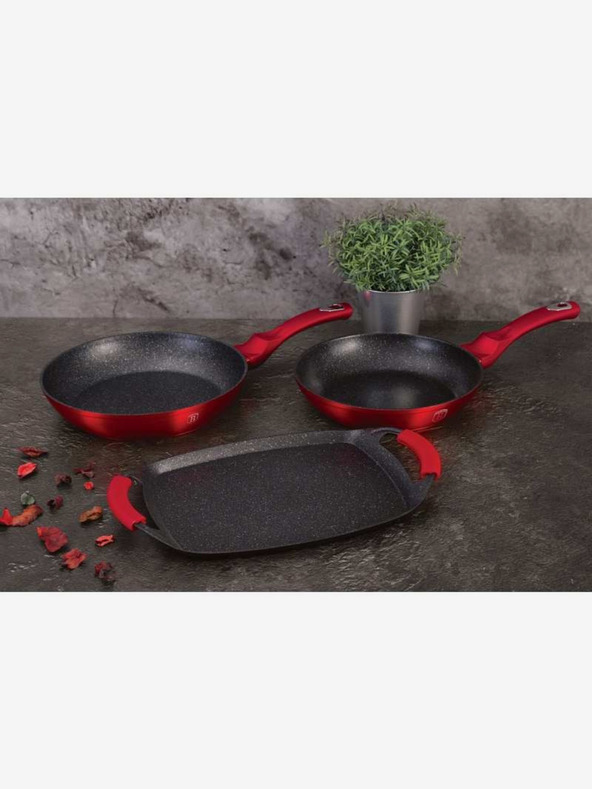 Berlingerhaus Sada riadu s mramorovým povrchom Burgundy Metallic Line BERLINGERHAUS Burgundy Metallic Line