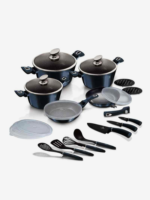 Berlingerhaus Súprava riadu s mramorovým povrchom 22 ks BERLINGERHAUS Metallic Line Aquamarine Edition