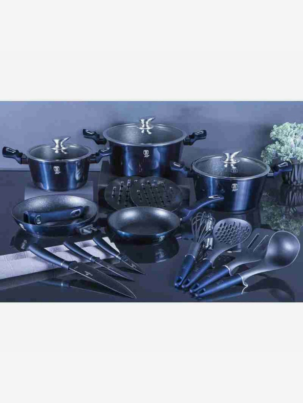 Berlingerhaus Súprava riadu s mramorovým povrchom 22 ks BERLINGERHAUS Metallic Line Aquamarine Edition