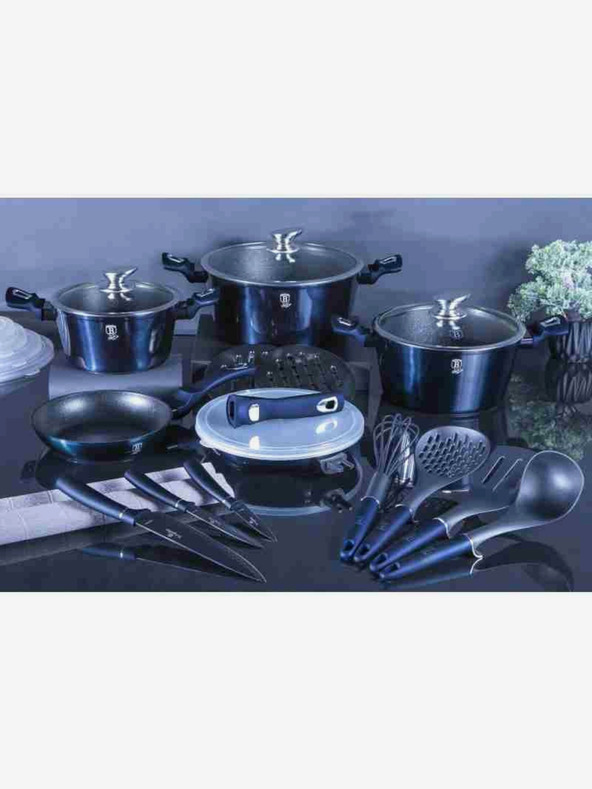 Berlingerhaus Súprava riadu s mramorovým povrchom 22 ks BERLINGERHAUS Metallic Line Aquamarine Edition