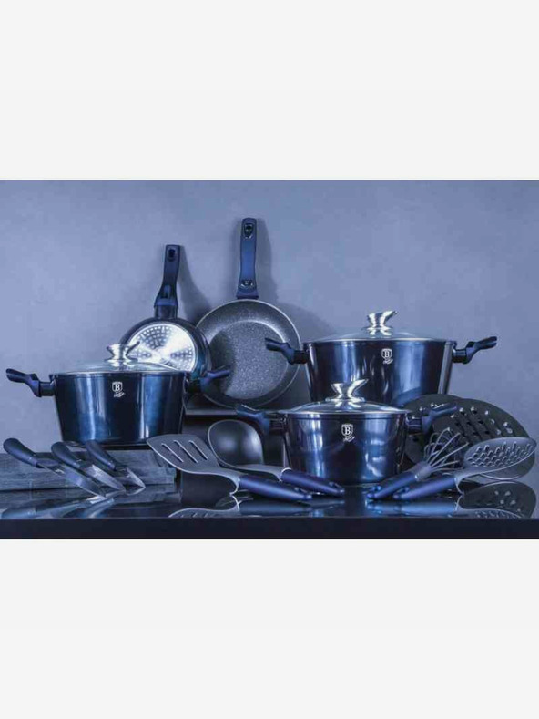 Berlingerhaus Súprava riadu s mramorovým povrchom 22 ks BERLINGERHAUS Metallic Line Aquamarine Edition