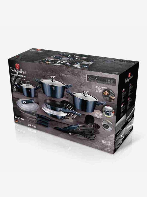 Berlingerhaus Súprava riadu s mramorovým povrchom 22 ks BERLINGERHAUS Metallic Line Aquamarine Edition