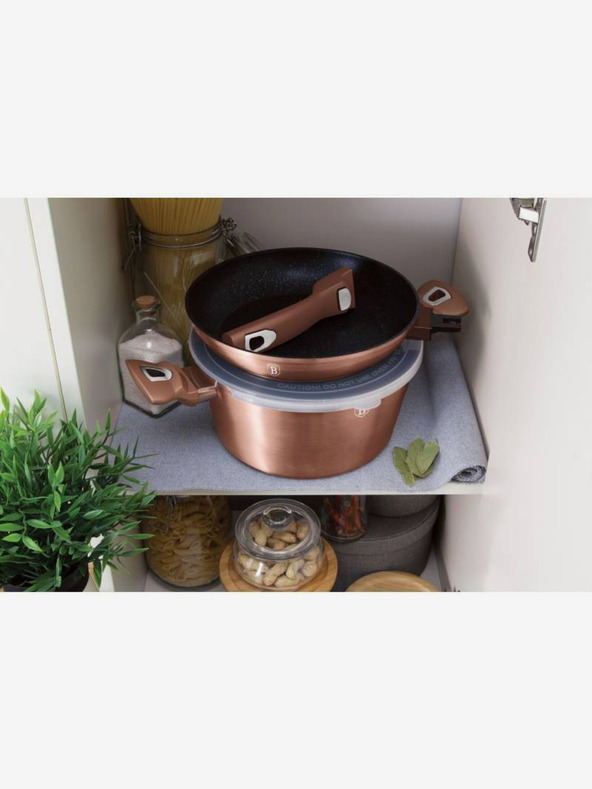 Berlingerhaus Súprava riadu s mramorovým povrchom 6 ks Rosegold Metallic Line BERLINGERHAUS