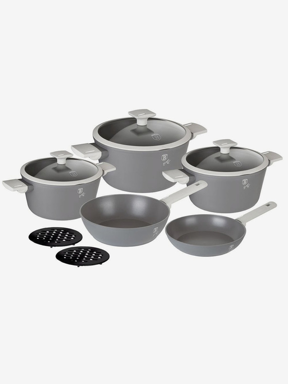 Berlingerhaus Súprava riadu s nepriľnavým titánovým povrchom 10 ks Aspen Collection BERLINGERHAUS