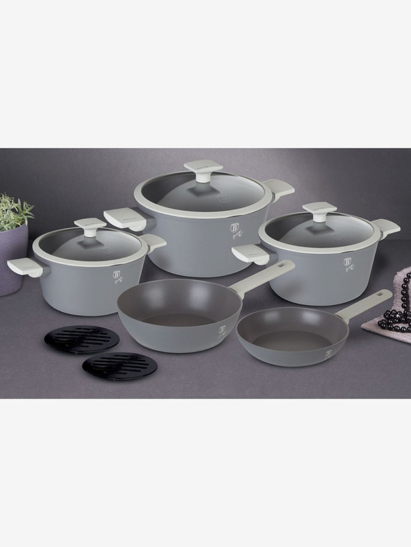 Berlingerhaus Súprava riadu s nepriľnavým titánovým povrchom 10 ks Aspen Collection BERLINGERHAUS