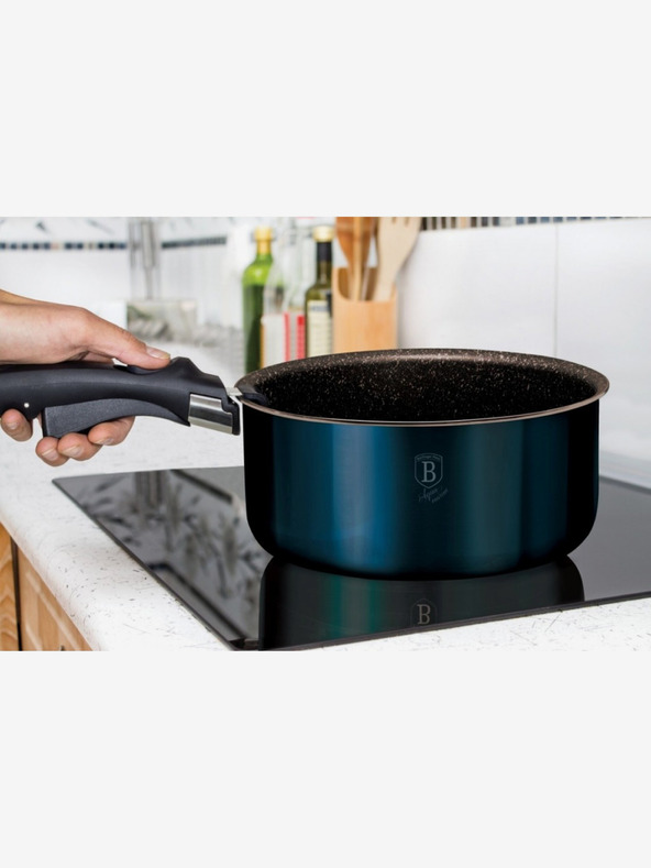 Berlingerhaus Súprava riadu s odnímateľnou rukoväťou 9 ks Aquamarine Metallic Line BERLINGERHAUS