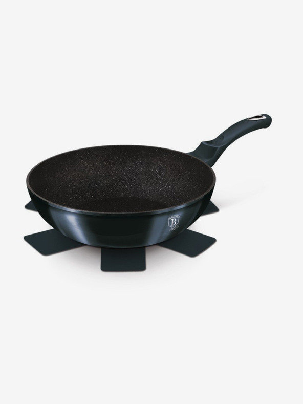 Berlingerhaus Panvica wok s mramorovým povrchom 28 cm BERLINGERHAUS Metallic Line Aquamarine Edition