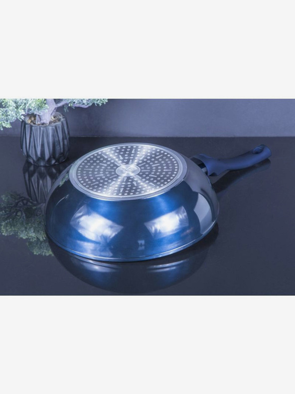 Berlingerhaus Panvica wok s mramorovým povrchom 28 cm BERLINGERHAUS Metallic Line Aquamarine Edition