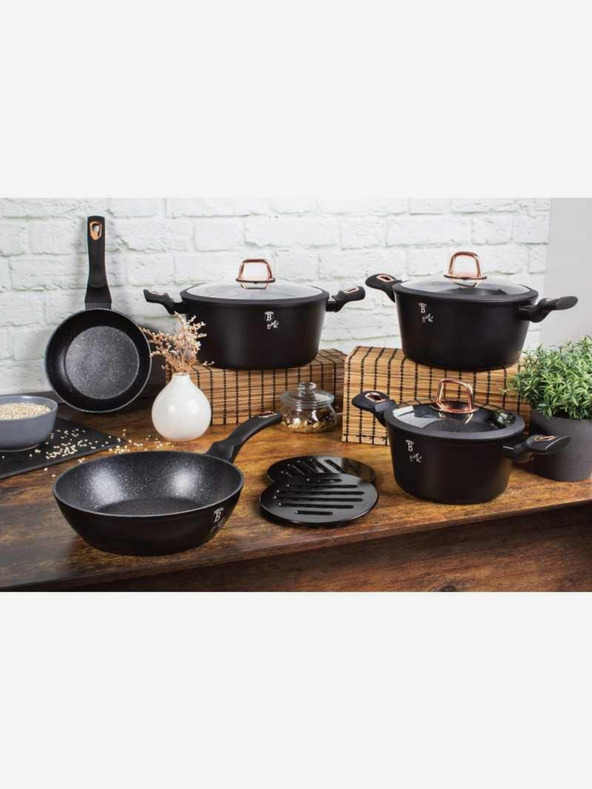 Berlingerhaus Grilovacia panvica s mramorovým povrchom 28 cm Black Rose Collection BERLINGERHAUS