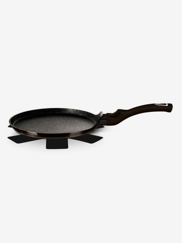 Berlingerhaus Panvica na palacinky s mramorovým povrchom 28 cm Shiny Black Collection BERLINGERHAUS