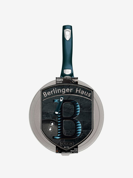 Berlingerhaus Panvica s odnímateľnou rukoväťou + pokrievka 28 cm BERLINGERHAUS Metallic Line Aquamarine Edition
