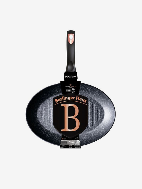 Berlingerhaus Panvica na ryby a steaky s mramorovým povrchom 35 cm Black Rose Collection BERLINGERHAUS
