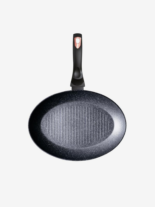 Berlingerhaus Panvica na ryby a steaky s mramorovým povrchom 35 cm Black Rose Collection BERLINGERHAUS