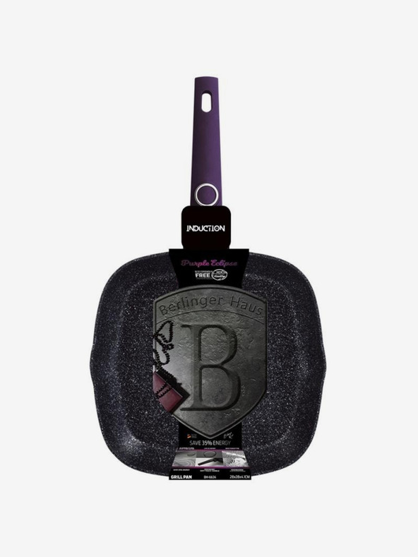 Berlingerhaus Grilovacia panvica s titánovým povrchom 28 cm Purple Eclipse Collection BERLINGERHAUS