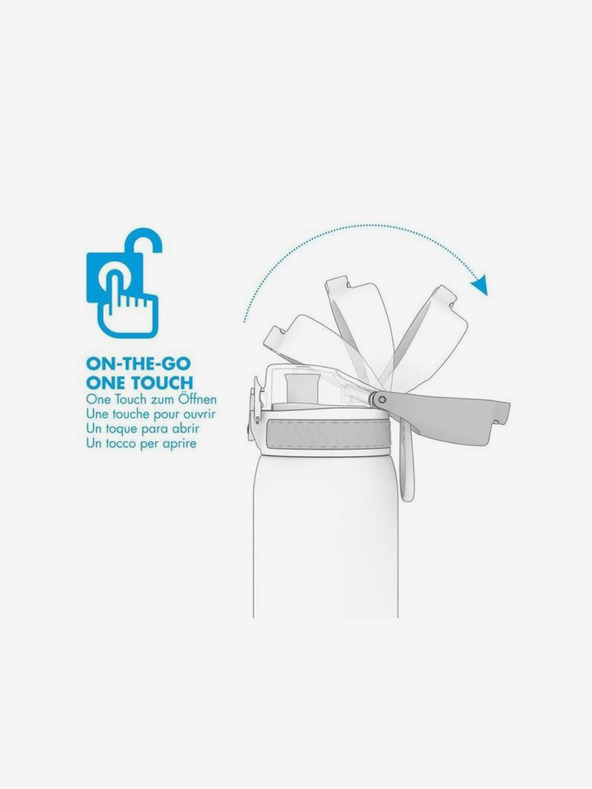 ION8 Tmavo modrá nerezová termoska Ion8 One Touch Ash Navy (500 ml)