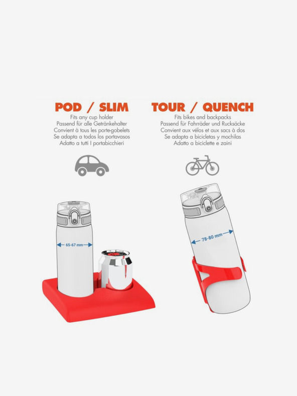 ION8 Tmavo modrá nerezová termoska Ion8 One Touch Ash Navy (920 ml)