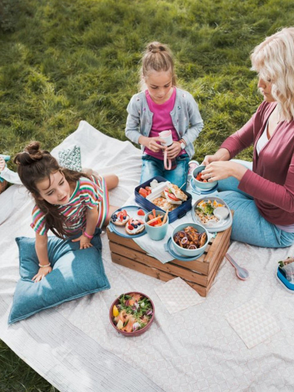 Mepal Svetlo modrý jedálenský box Mepal Bento Midi