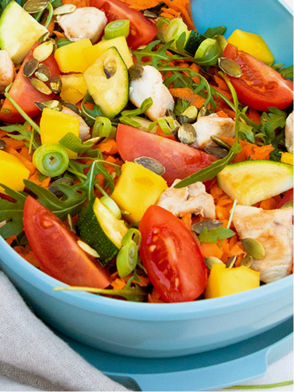 Mepal Staroružový box na potraviny Mepal Ellipse Duo Vivid