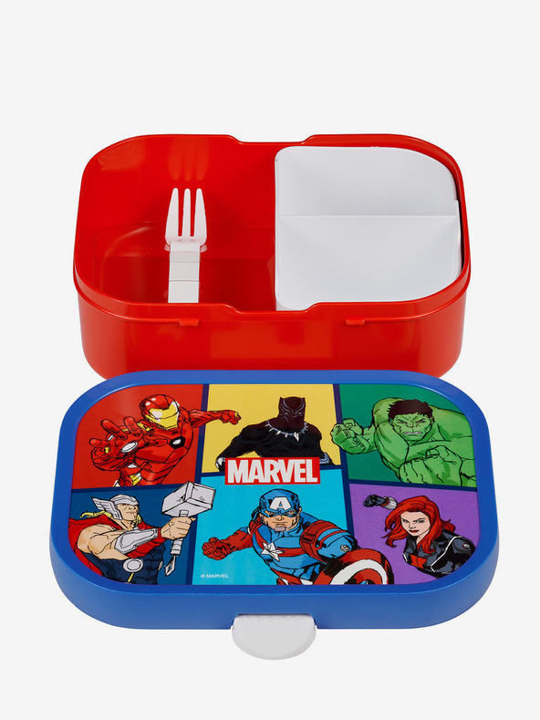 Mepal Modro-červený box na desiatu pre deti Mepal Campus Avengers