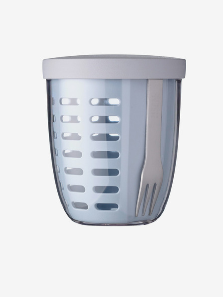 Mepal Svetlo modrý desiatkový box so sieťkou Mepal Ellipse (600 ml)