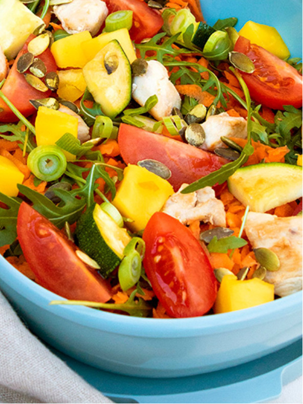 Mepal Svetlomodrý jedálenský box Mepal Ellipse (1425 ml)