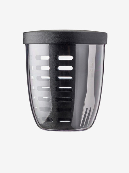 Mepal Mepal Ellipse 600 ml čierny box na desiatu so sitkom