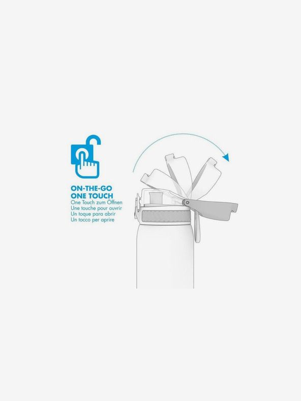 ION8 Svetlo fialová nerezová termofľaša Ion8 Leak Proof (500 ml)