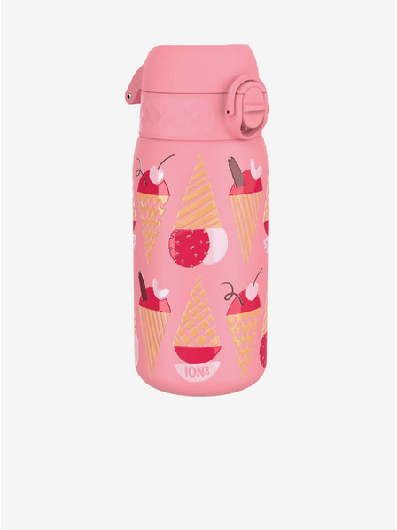 ION8 Ružová vzorovaná nerezová fľaša Ion8 Leak Proof Ice Creams (400 ml)