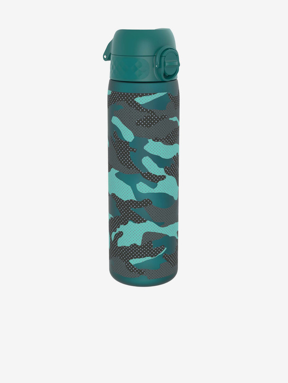 ION8 Tmavo zelená vzorovaná fľaša Ion8 Leak Proof 500 ml