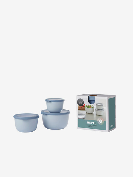 Mepal Sada troch misiek vo svetlo modrej farbe Mepal Cirqula (500+1000+2000 ml)