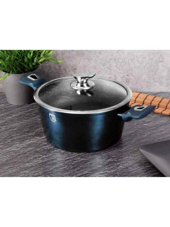 Berlingerhaus Sada riadu s mramorovým povrchom 10 ks Aquamarine Metallic Line BERLINGERHAUS