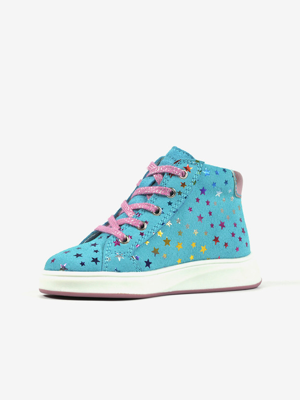 Richter Modré dievčenské semišové členkové tenisky Richter