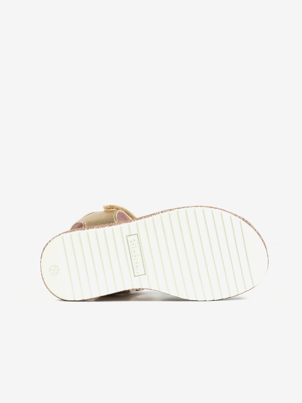 Richter Zlaté a ružové dievčenské sandále Richter