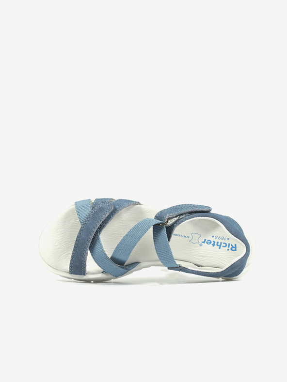 Richter Modré dievčenské semišové sandále Richter