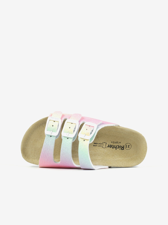 Richter Ružové dievčenské papuče Richter