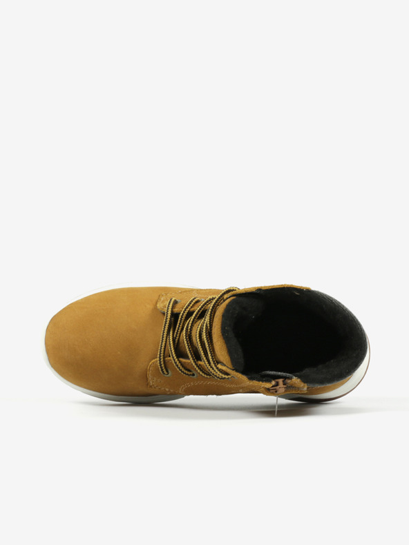 Richter Hnedé chlapčenské zateplené semišové členkové čižmy Richter