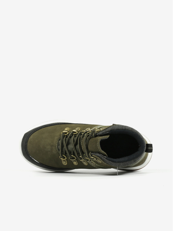 Richter Zelené chlapčenské členkové kožené zimné topánky Richter