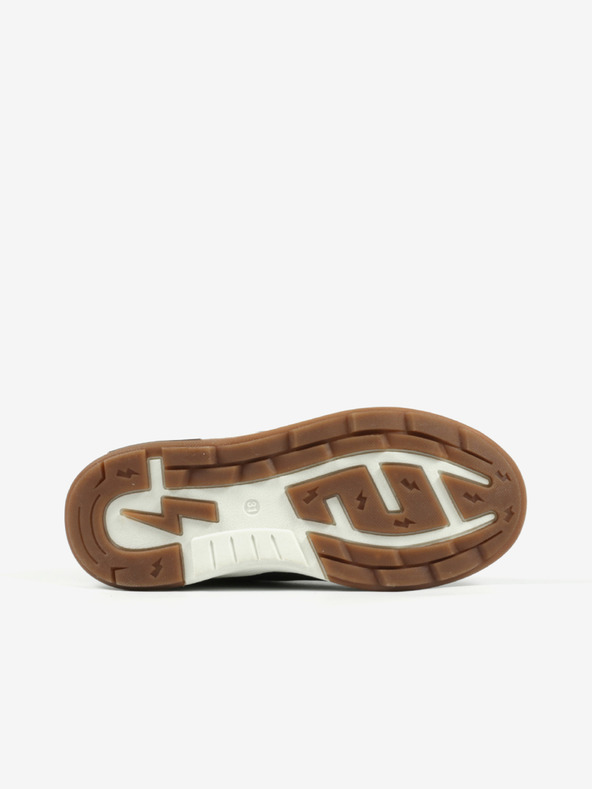 Richter Zelené chlapčenské členkové kožené zimné topánky Richter