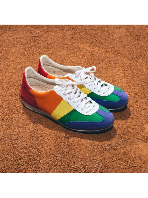 BOTAS *** Pánske kožené tenisky / botasky dúhové Botas Classic Rainbow